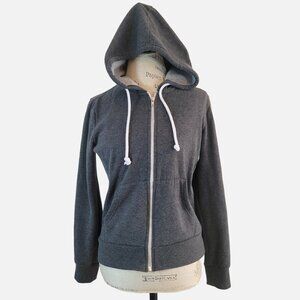 Streetwear Society Zip Up Gray Hoodie with Front Pockets - M